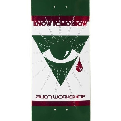 Alien Workshop Know Tomorrow Green 8.25 Skateboard Deck