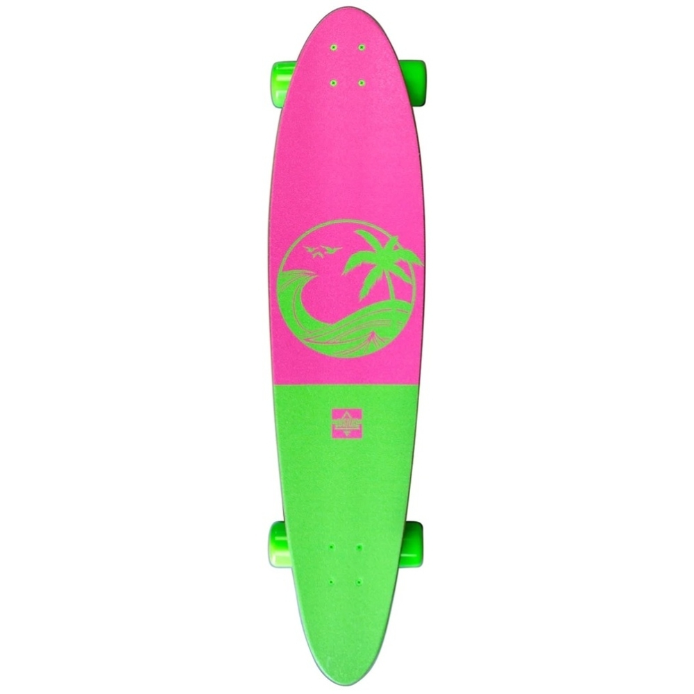 Dusters California Deaming Neon Green 40 Longboard Skateboard