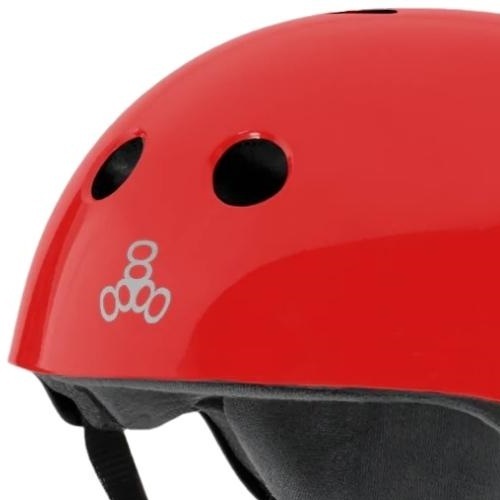 Triple 8 Certified Red Gloss Helmet