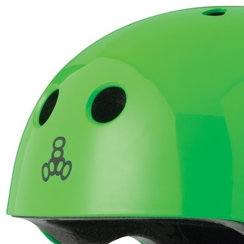 Triple 8 Lil 8 Certified Green Gloss Youth Helmet