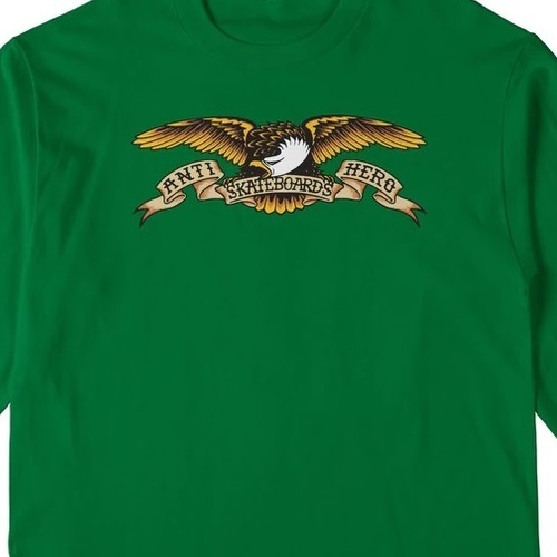 Anti Hero Eagle Green Youth Long Sleeve Shirt