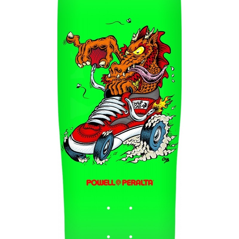 Powell Peralta Flight Cab Half Dragon Shape 216 9.0 Skateboard Deck
