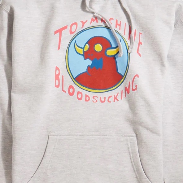 Toy Machine Tally Ho Monster Heather Grey Hoodie