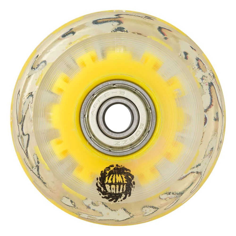 Slime Balls Light Ups LED OG Slime Red Yellow 78A 60mm Skateboard Wheels