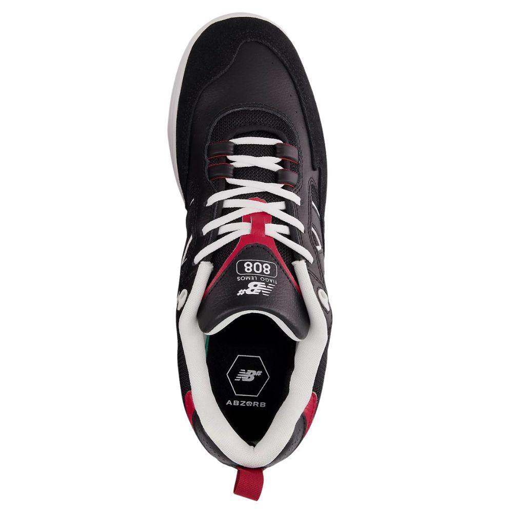 New Balance Tiago Lemos NM808BRD Black Red Mens Skate Shoes