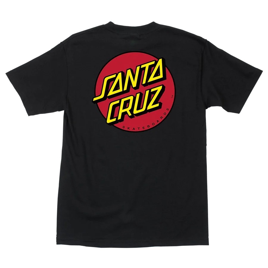 Santa Cruz Classic Dot Black Youth T-Shirt