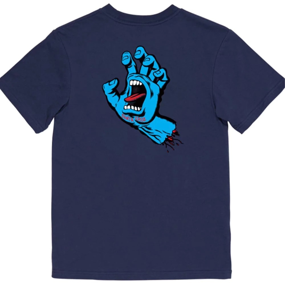 Santa Cruz Screaming Hand Navy Youth T-Shirt