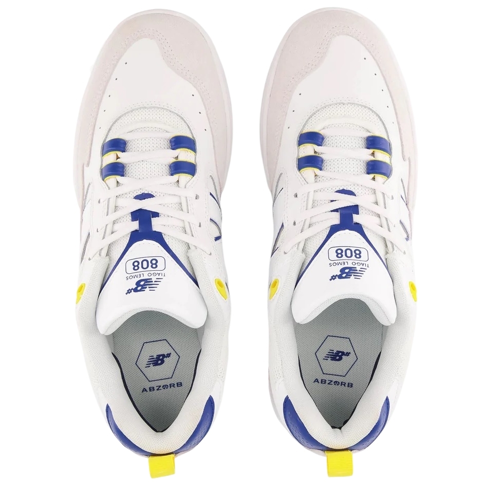 New Balance Tiago Lemos NM808WBY White Blue Mens Skate Shoes
