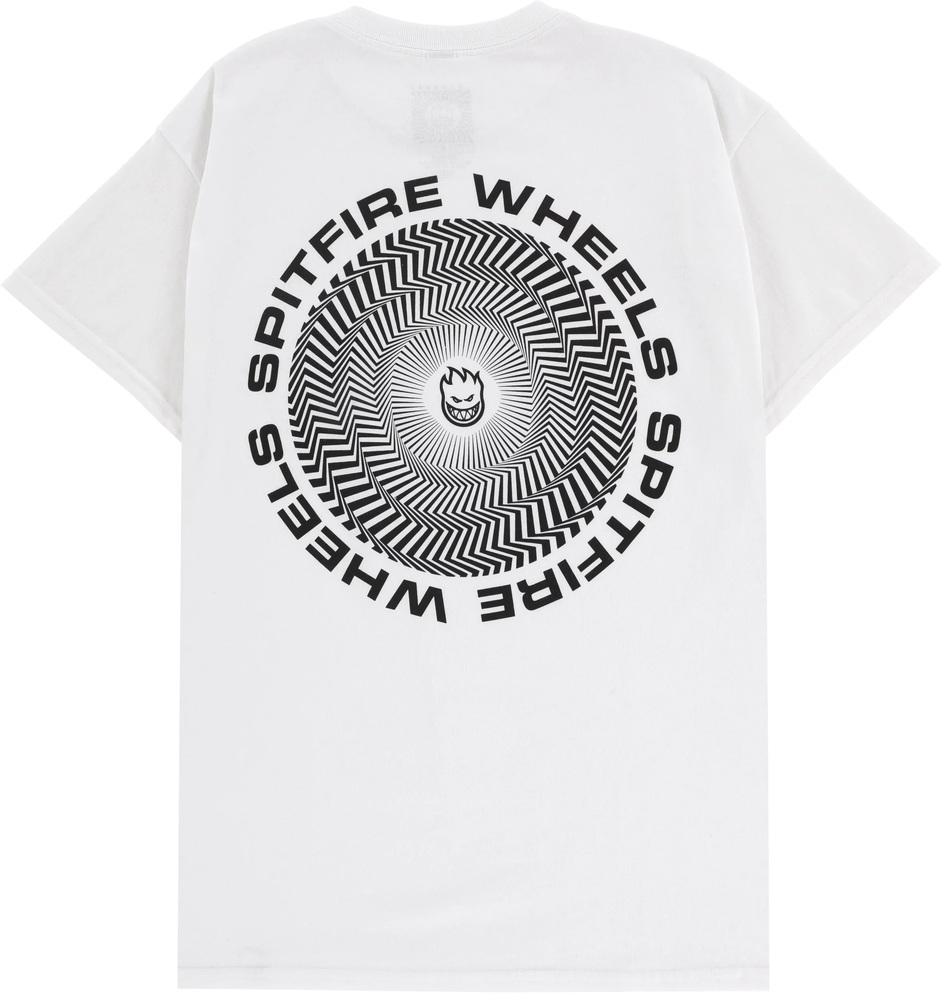 Spitfire Classic Vortex Pocket White Black T-Shirt