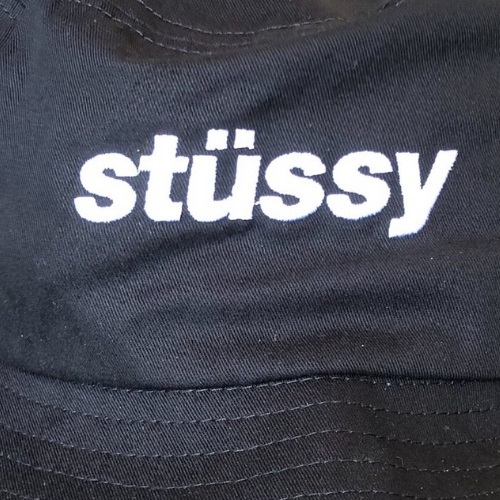 Stussy Italic Black Bucket Hat