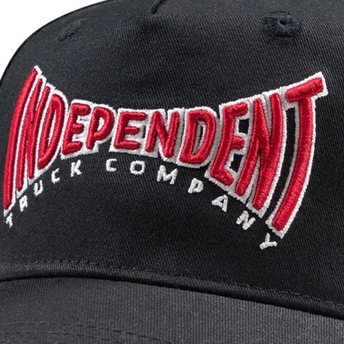 Independent Spanning Black Snapback Hat