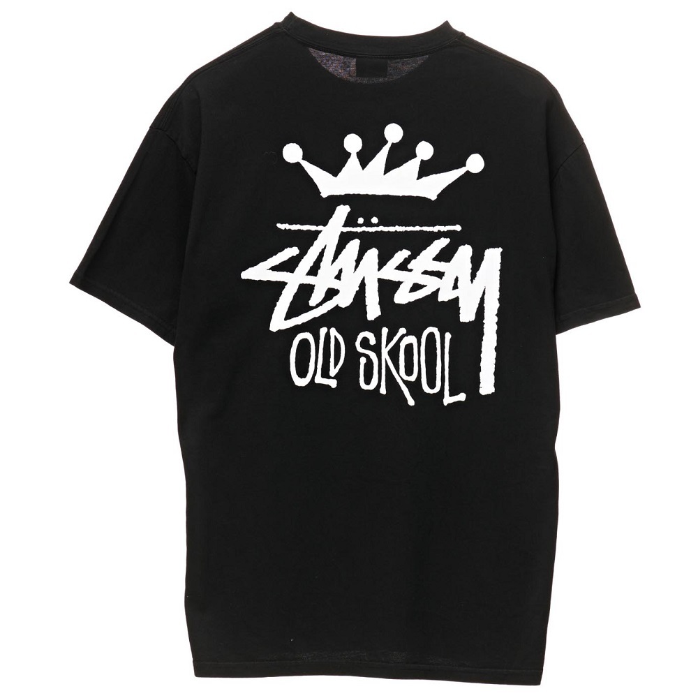 Stussy Old Skool 50 50 Pigment Black T-Shirt