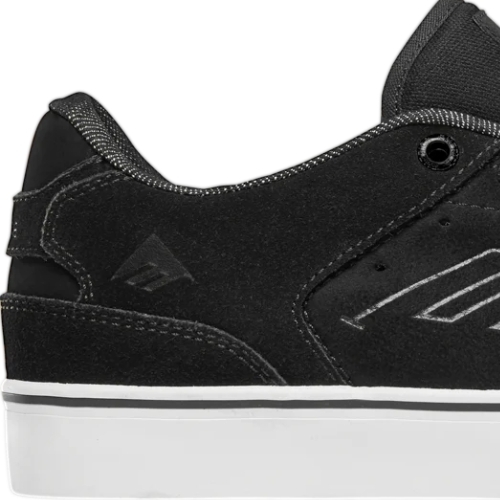Emerica The Low Vulc Black White Gum Youth Skate Shoes