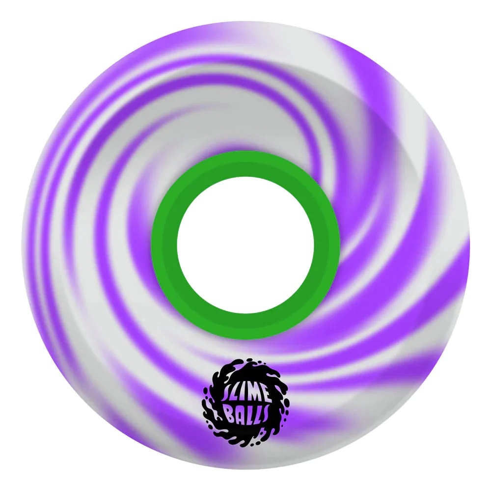 Slime Balls OG Slime Purple White Swirl 78A 66mm Skateboard Wheels