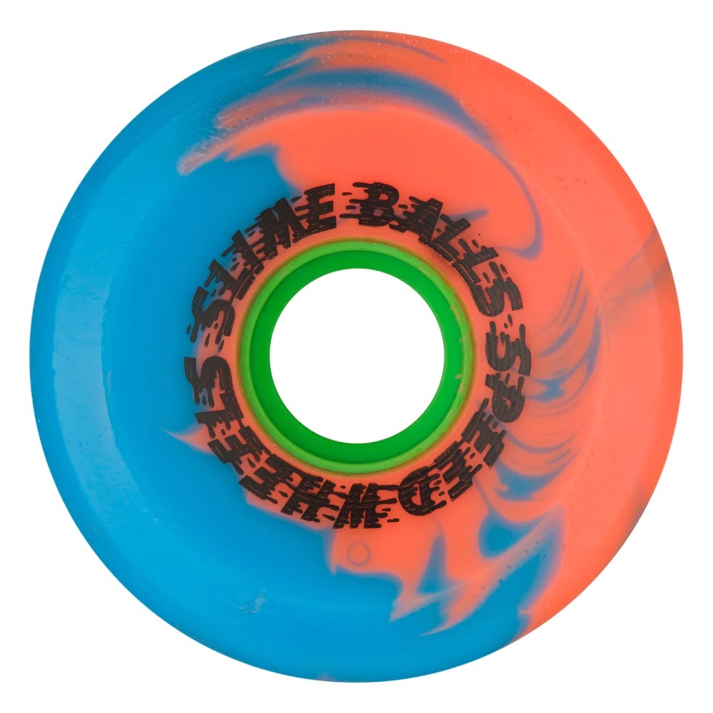 Slime Balls OG Slime Pink Blue Swirl 78A 66mm Skateboard Wheels