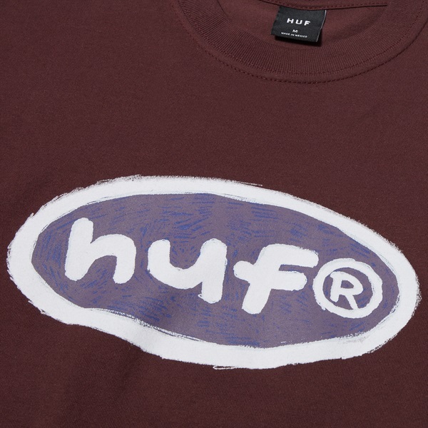 HUF Pencilled In Eggplant T-Shirt