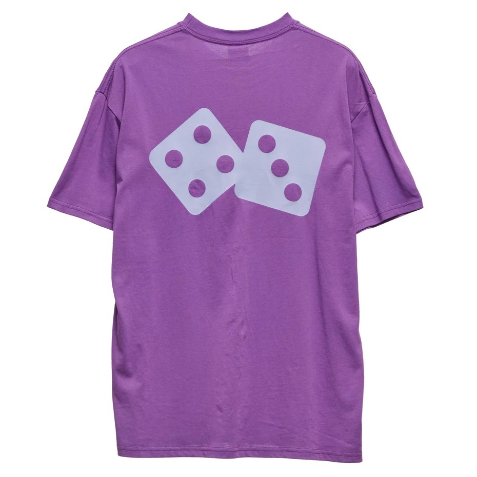 Stussy Two Dice Heavyweight Bright Violet T-Shirt