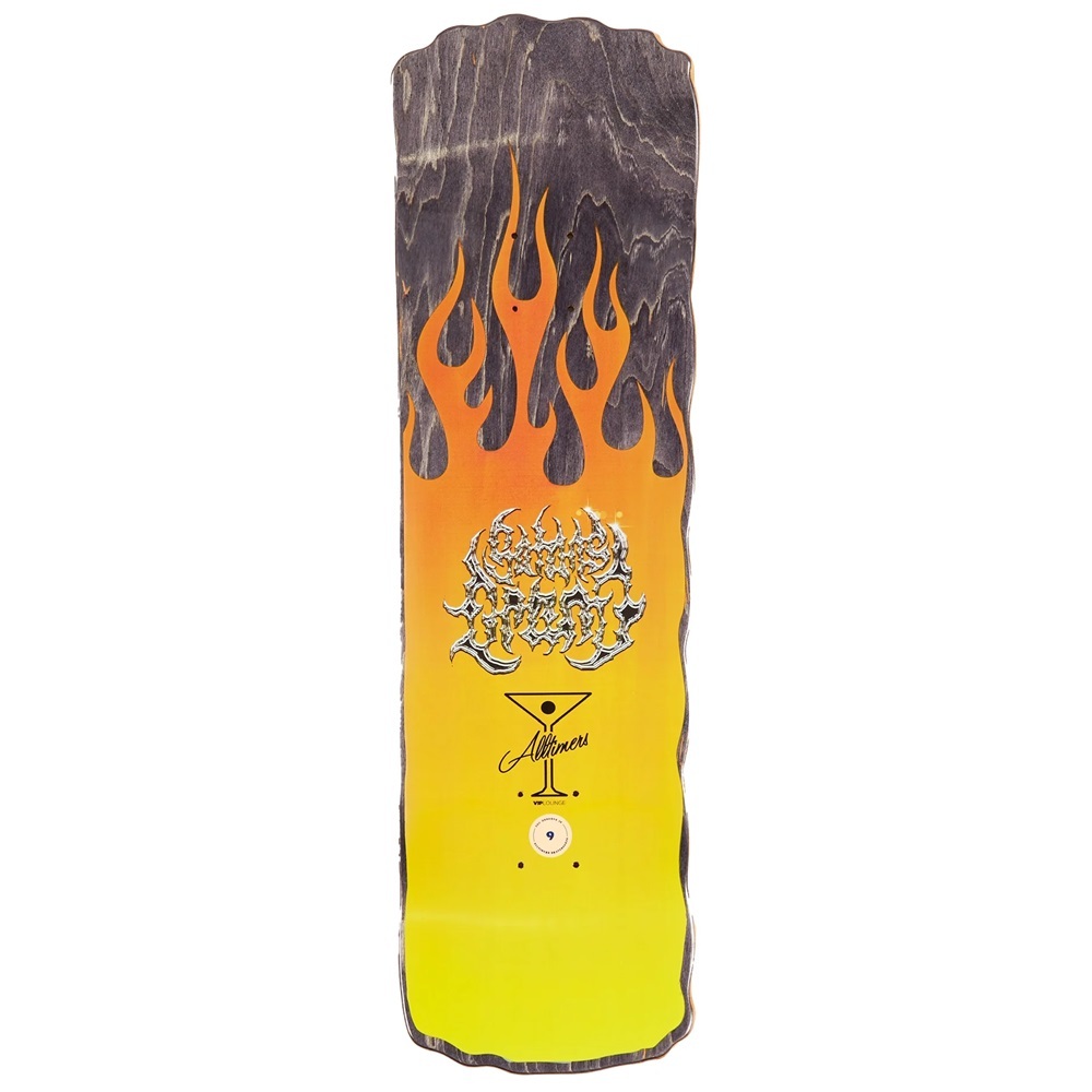 Alltimers X Satans Drano Pasta 9.0 Skateboard Deck