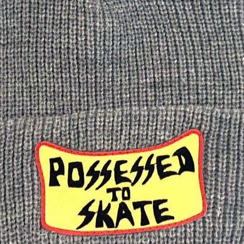 Dogtown Suicidal Skates Possessed To Skate Grey Patch Beanie