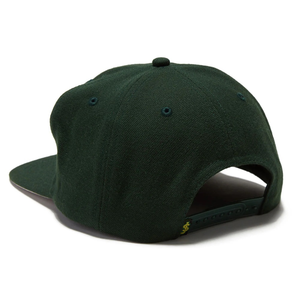 Shake Junt Skull Green Snapback Hat