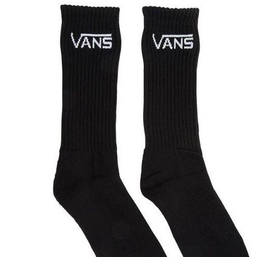 Vans Classic Crew Black Size 6.5-9 Pack of 3 Socks