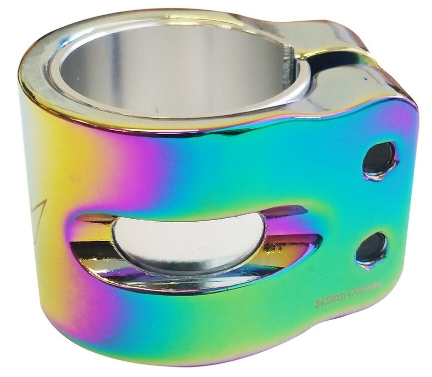 Envy Scooter Oil Slick Neochrome Oversized And Standard Double Clamp