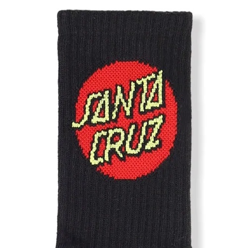 Santa Cruz 4 Pairs Black Socks
