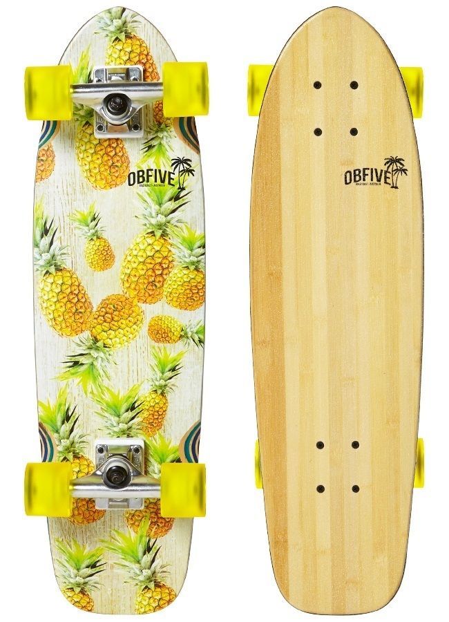 Obfive Pineapple Vibes Cruiser Skateboard Complete
