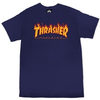 Thrasher Flame Navy T-Shirt
