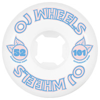 OJ From Concentrate Hardline White Blue 52mm 101A Skateboard Wheels