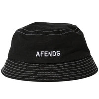 Afends Diggers Recycled Black Bucket Hat