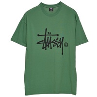 Stussy Solid Graffiti C Green T-Shirt