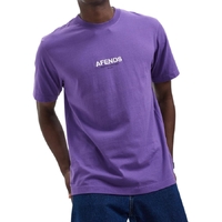 Afends Vinyl Recycled Retro Faded Purple T-Shirt