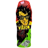 Vision Psycho Stick Modern Concave Reissue Rasta Skateboard Deck