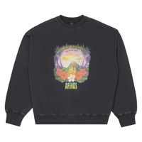 Afends Holiday Recycled Stone Black Crew Jumper