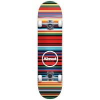Almost Thin Stripes FP Black 7.75 Complete Skateboard