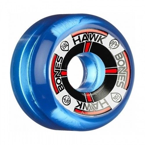 BONES SKATEBOARD WHEELS SPF HAWK TBONES 60MM 84B P5 CLEAR BLUE