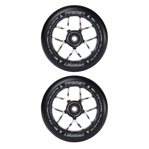 Fasen Scooter Wheels Pair 110mm Jet Chrome