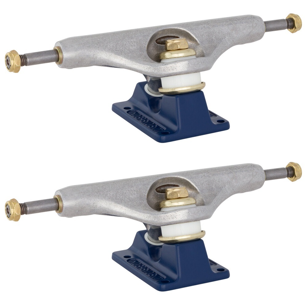 Independent Stage 11 Forged Hollow Knox Silver Blue Set Of 2 Skateboard Trucks
