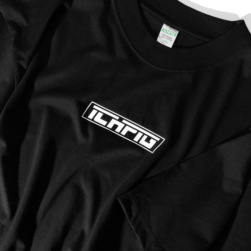Ichpig Strike Logo Black White T-Shirt