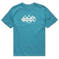 Volcom Menial Storm Blue Youth T-Shirt