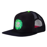 Santa Cruz Slime Balls Logo Black Trucker Hat
