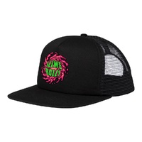 Santa Cruz Slime Balls Logo Black Pink Trucker Hat