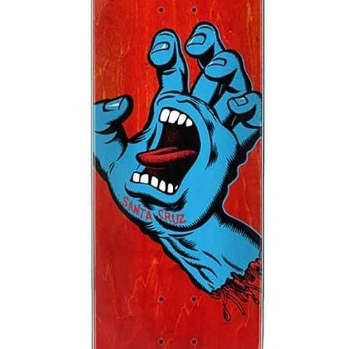 Santa Cruz Screaming Hand Red 8.0 Skateboard Deck