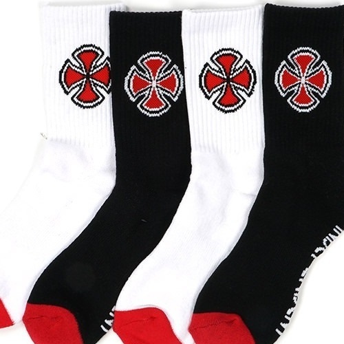 Independent Og Cross Youth 4 Pack Assorted Socks