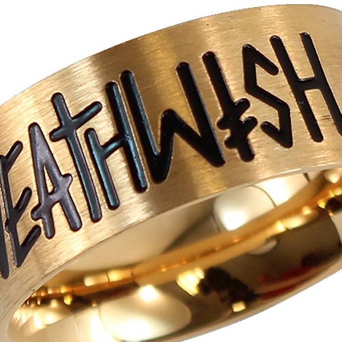 Deathwish Deathspray Gold Medium Ring