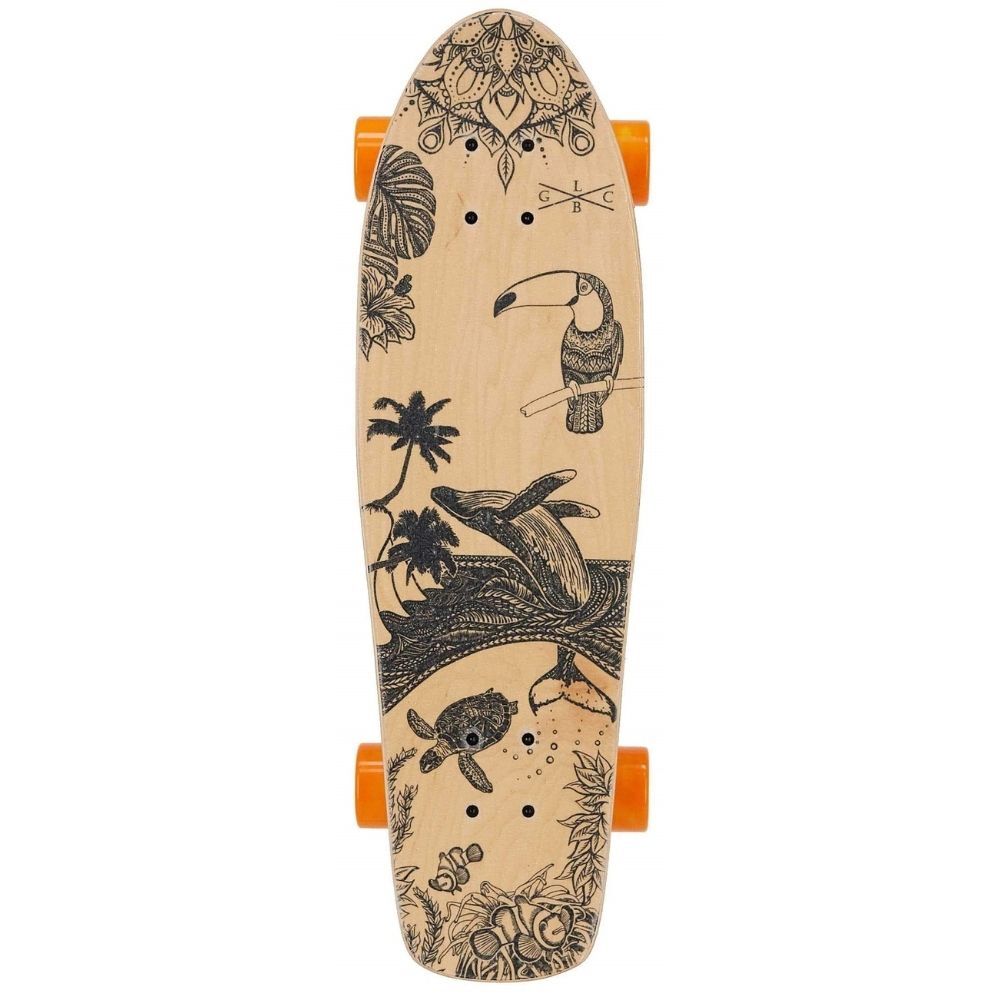 Gold Coast Longboards Cruiser Skateboard Majestic Orange