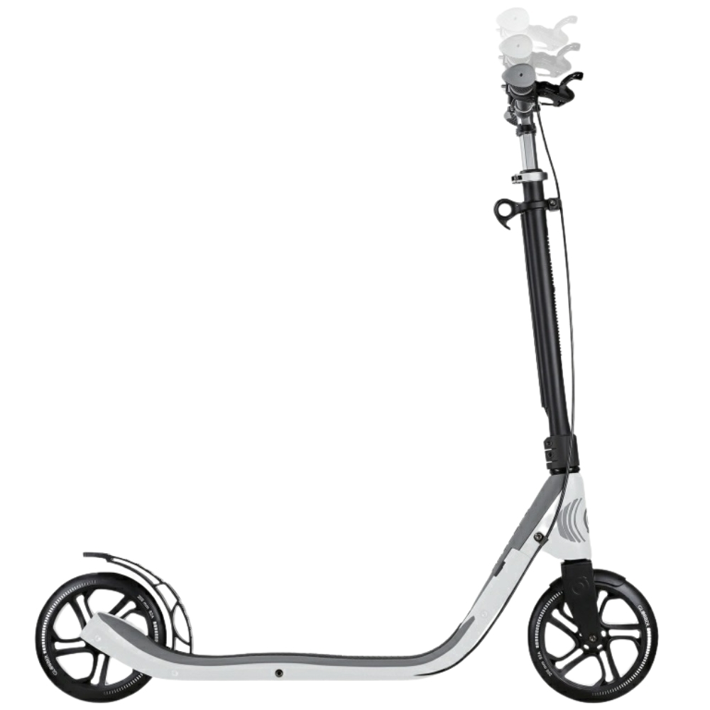 Globber Nl 205 Deluxe White Grey Adult Scooter