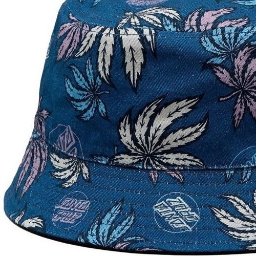 Santa Cruz Weed Dot Blue Nights Reversible Bucket Hat