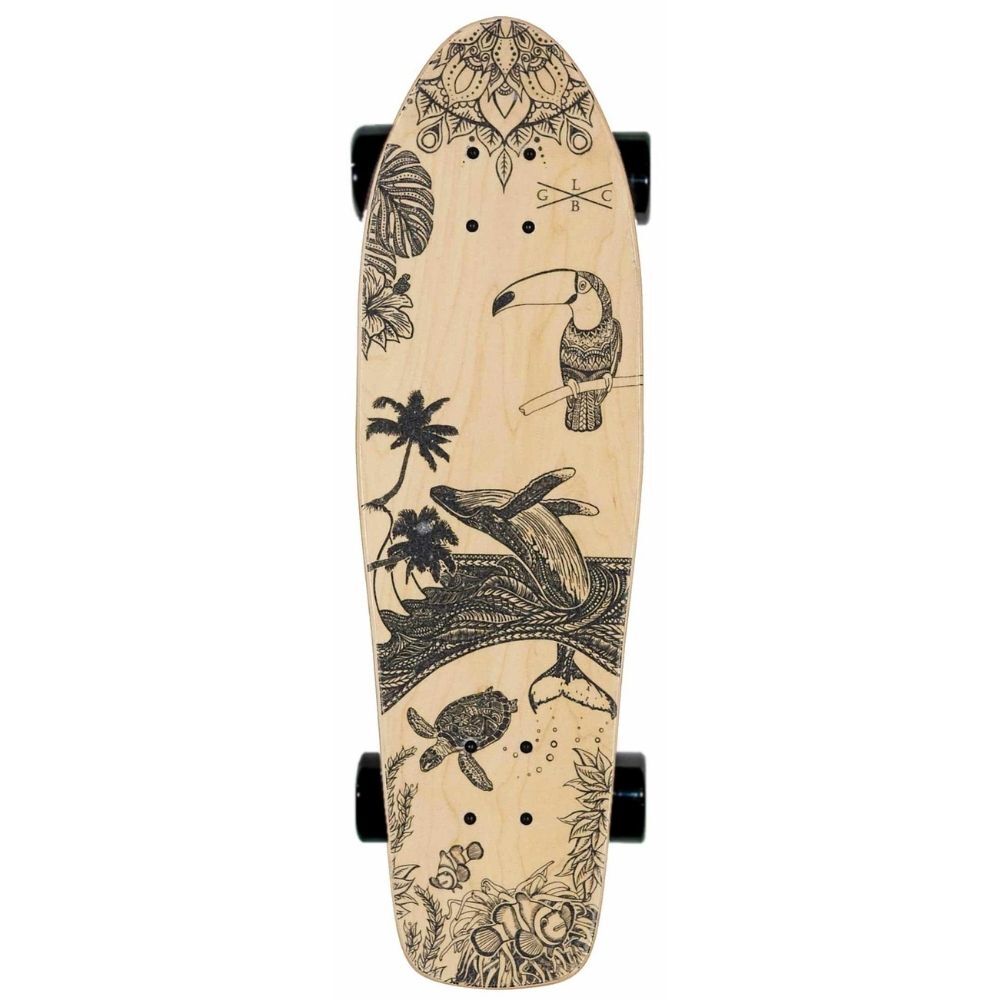 Gold Coast Longboards Majestic Black Cruiser Skateboard